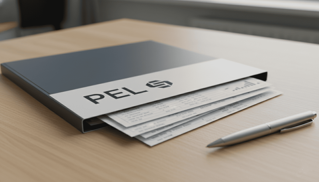 dossier bancaire avec mention “PEL”